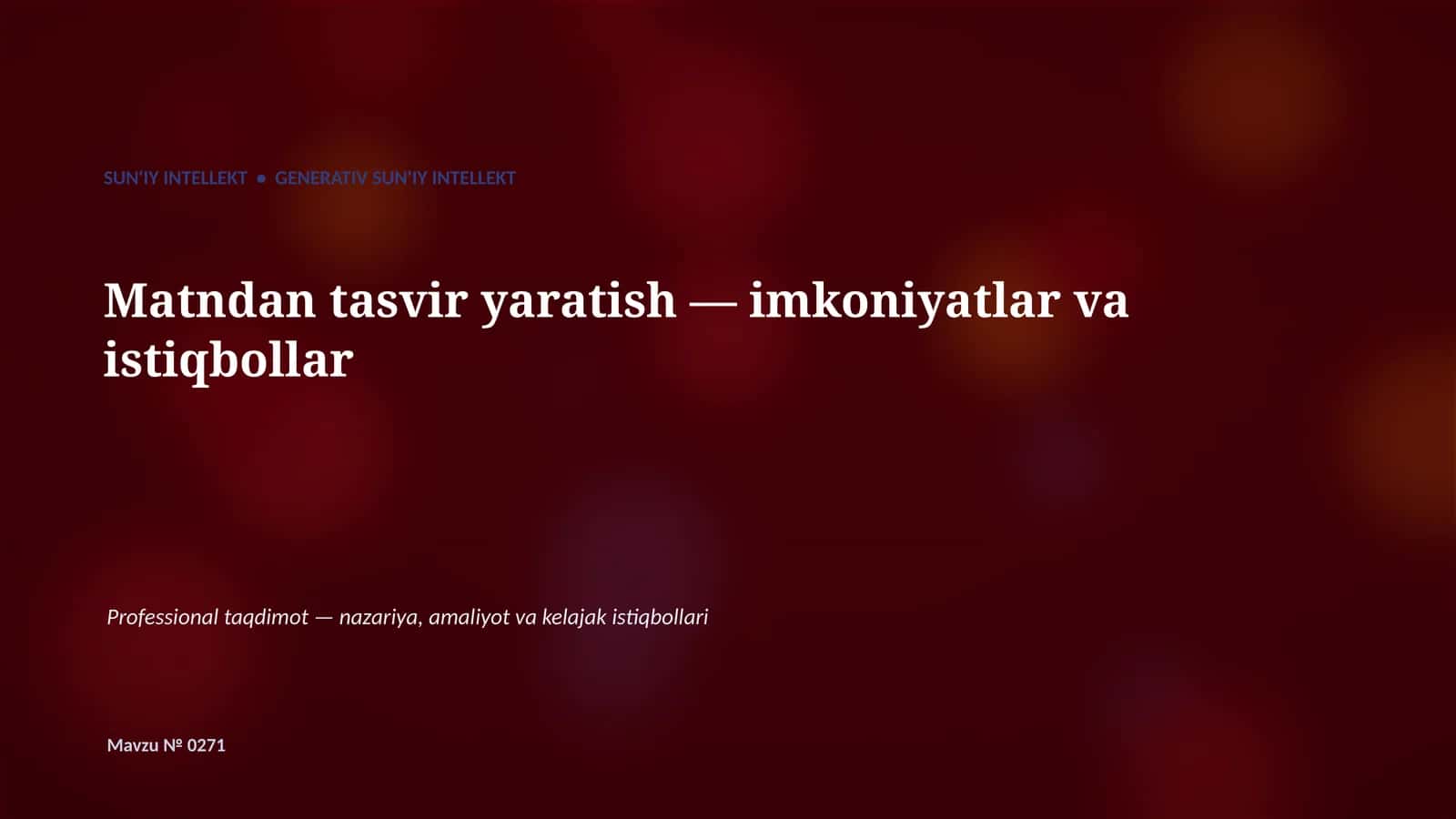 GENERATIV SUN'IY INTELLEKT 1