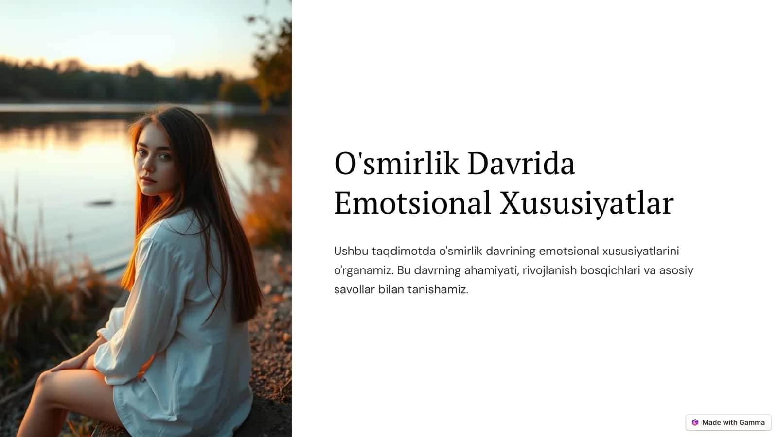 O'smirlik Davrida Emotsional Xususiyatlar 1