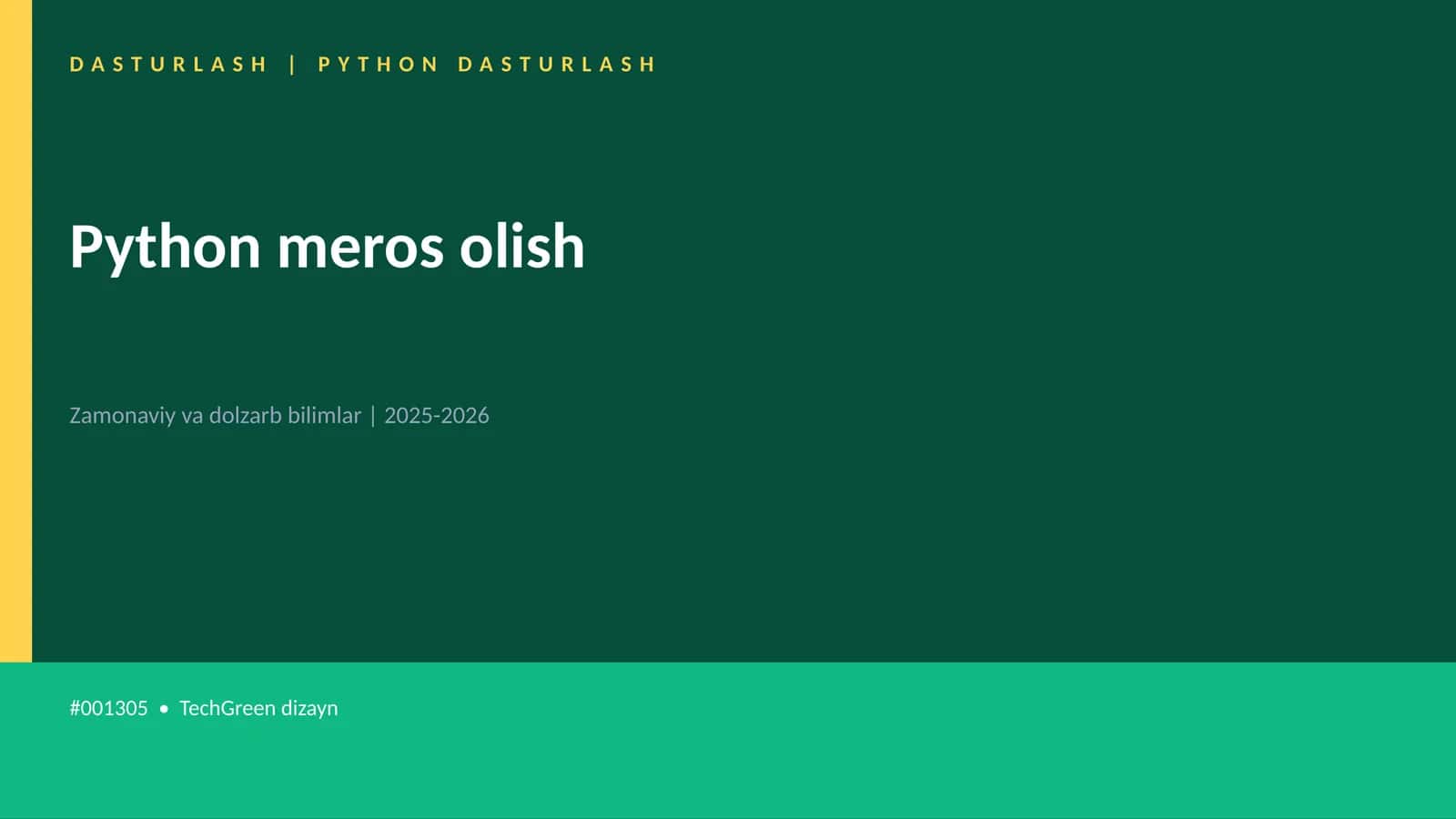 Python meros olish 1