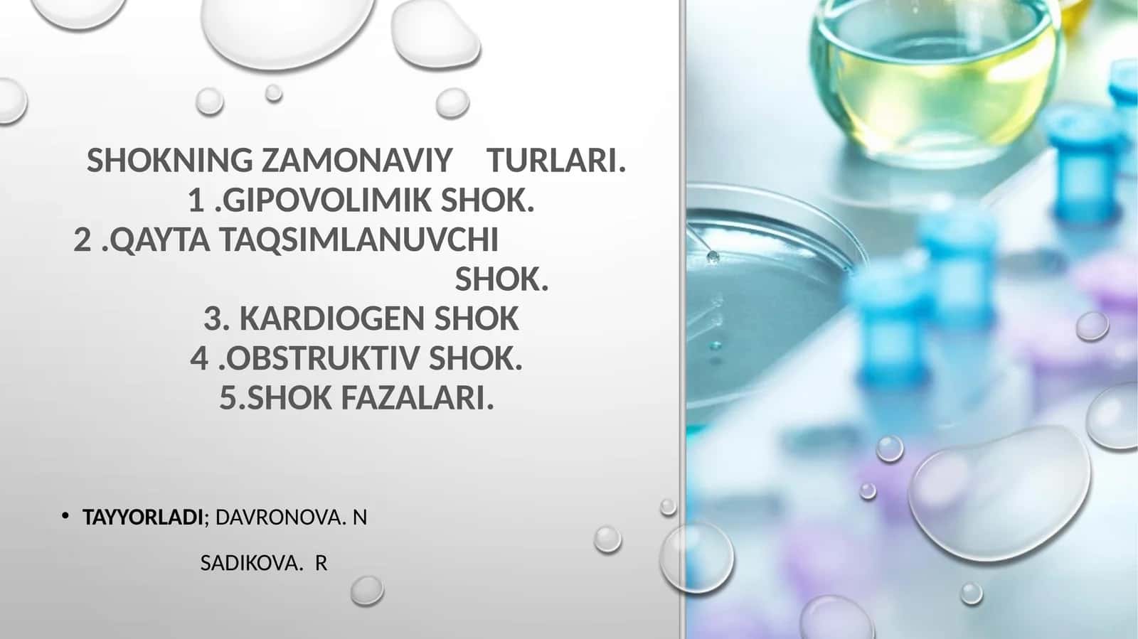 SHOKNING ZAMONAVIY TURLARI 1