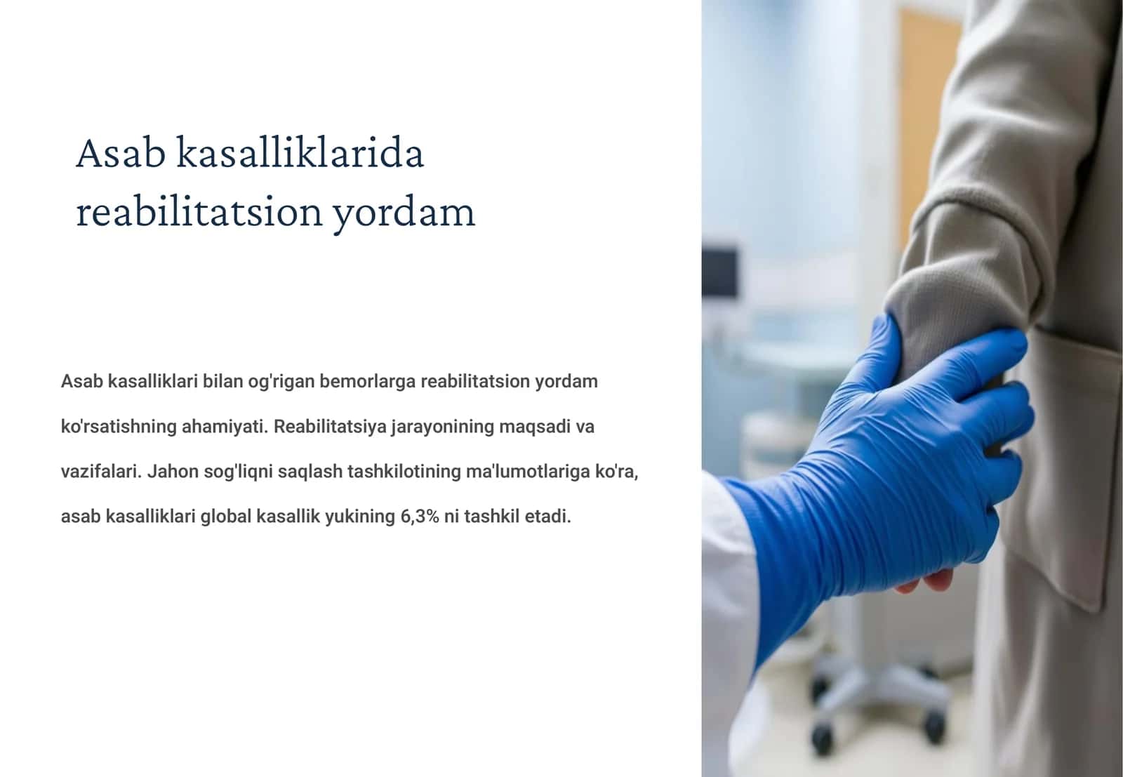 Asab kasalliklarida reabilitatsion yordam 1