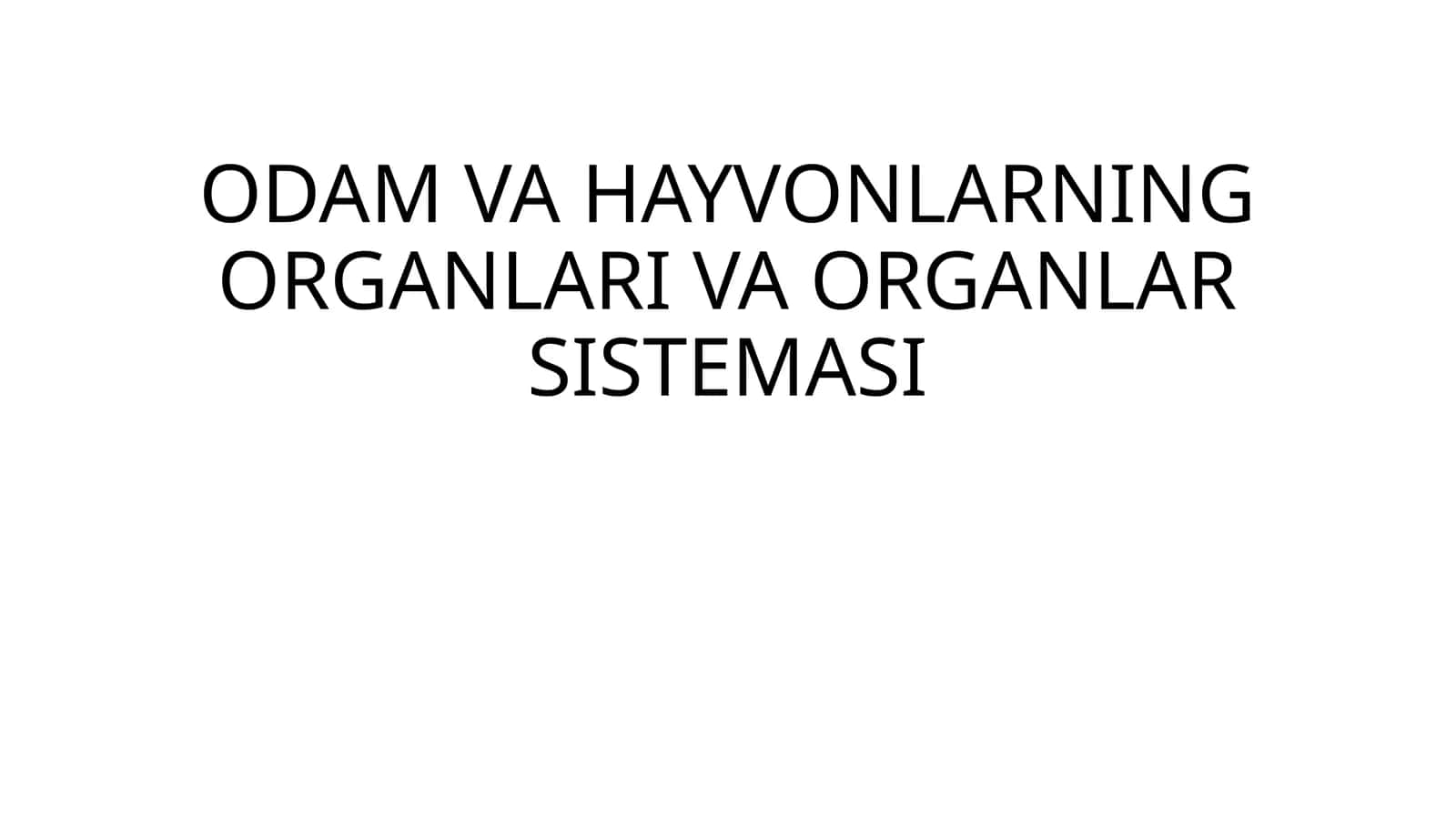 Organlarsisitemasi 1