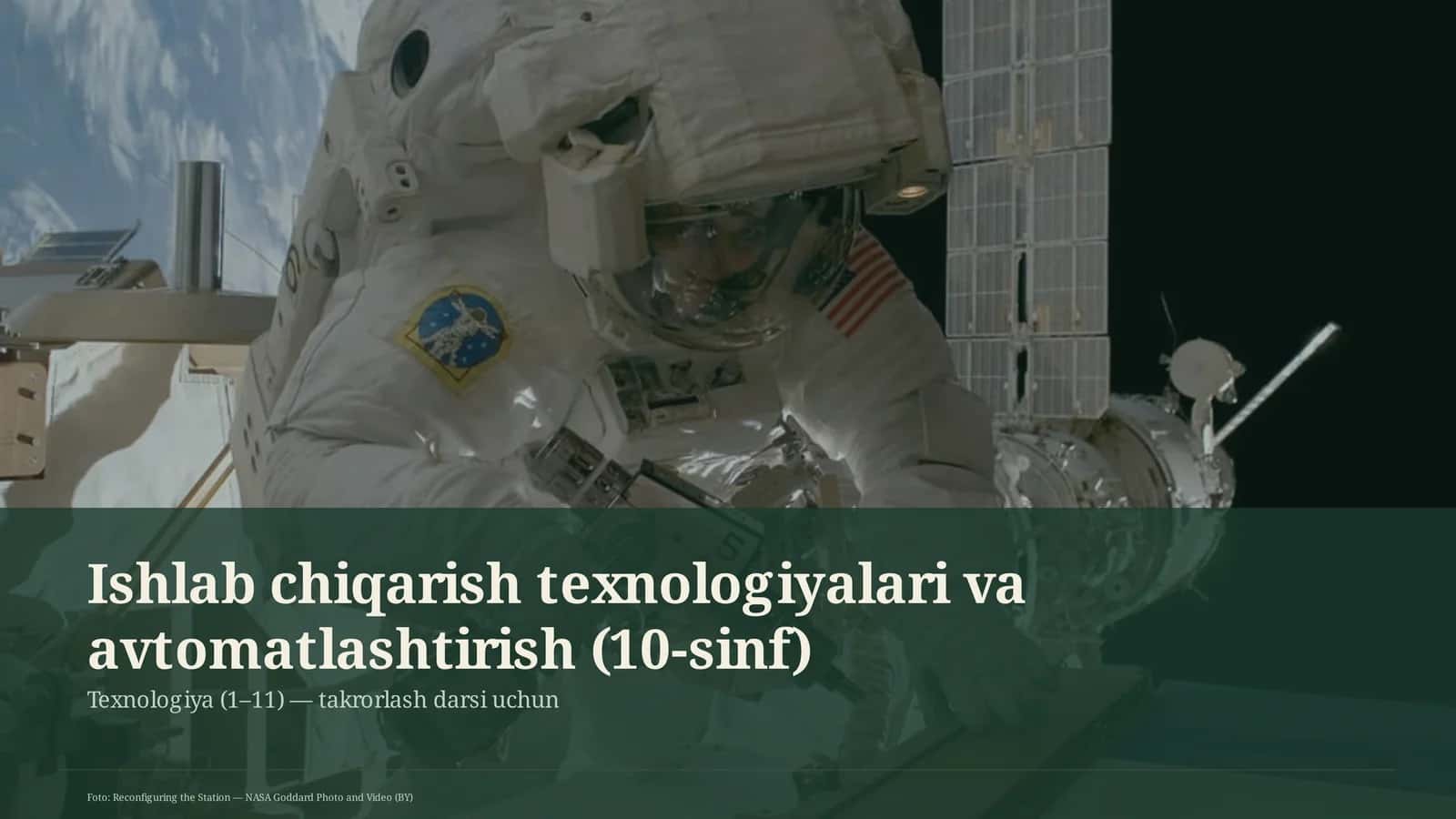 Ishlab chiqarish texnologiyalari va avtomatlashtirish (10-sinf) 1