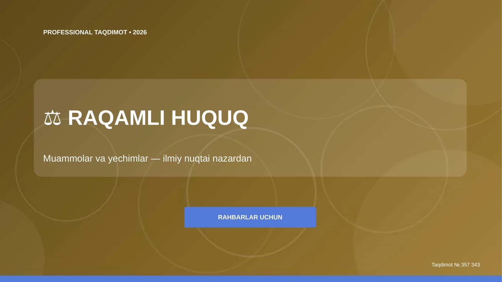 RAQAMLI HUQUQ 1
