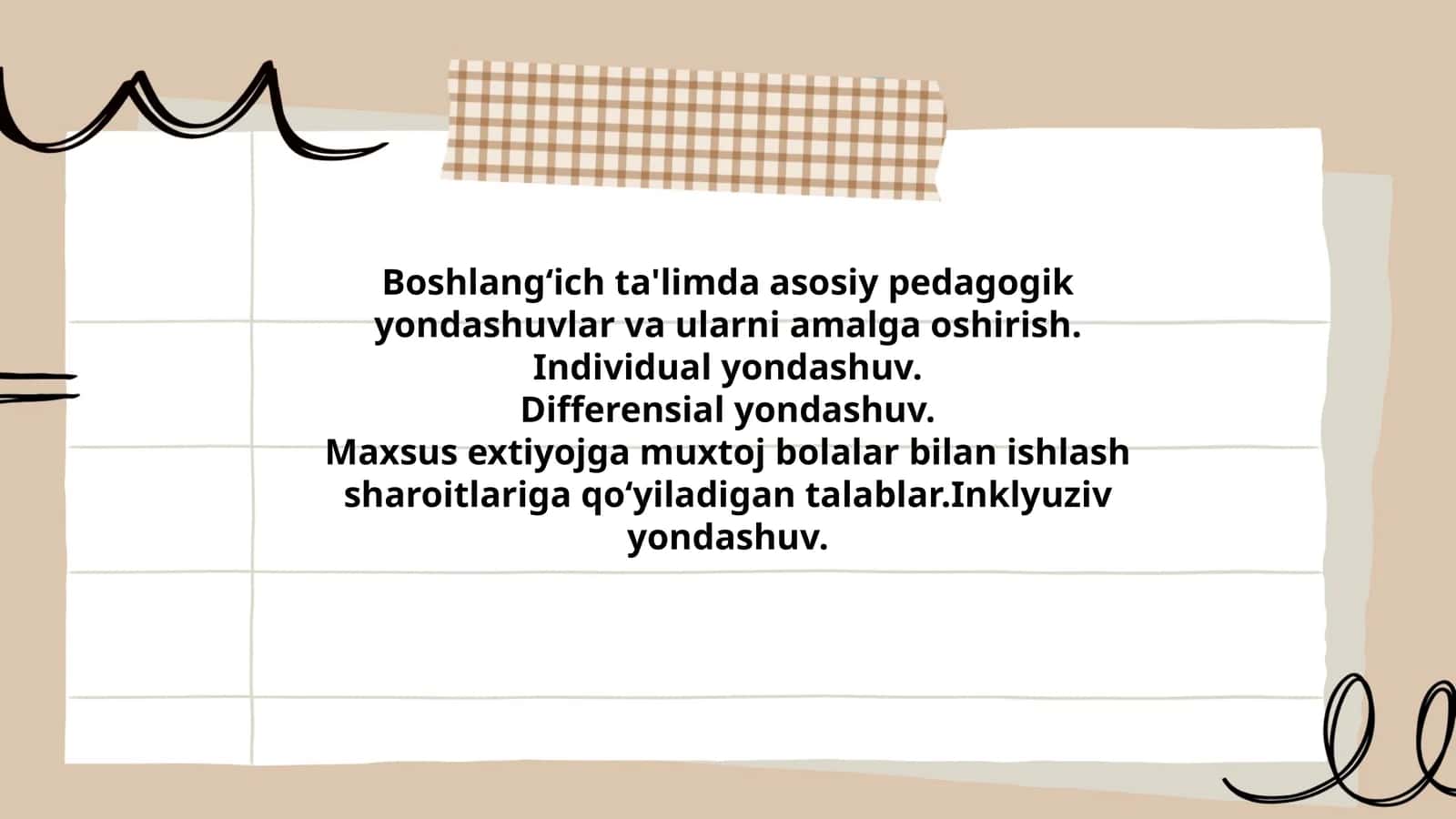Boshlangʻich ta'limda asosiy pedagogik yondashuvlar 1