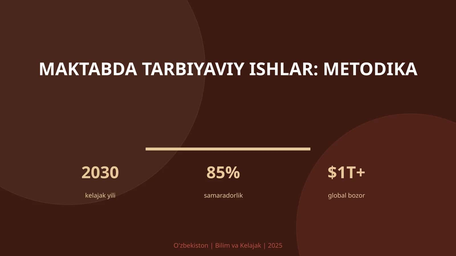 Maktabda tarbiyaviy ishlar: metodika 1