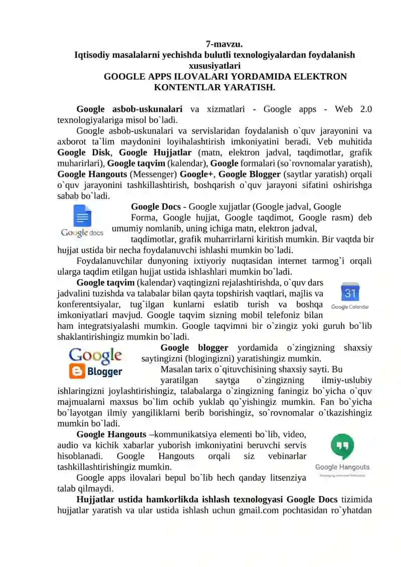 Google Apps