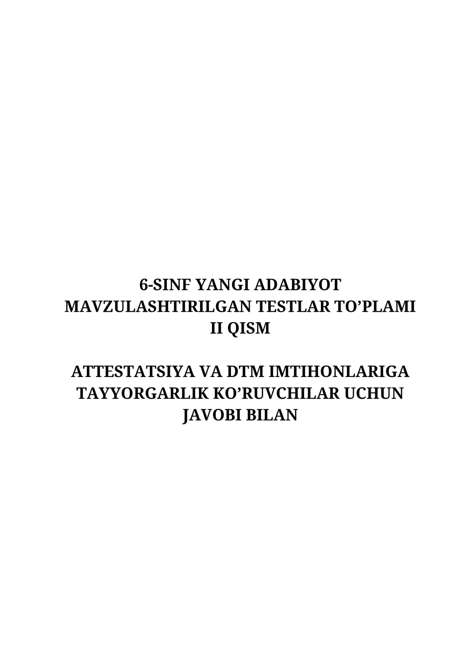 6-SINF YANGI ADABIYOT 1