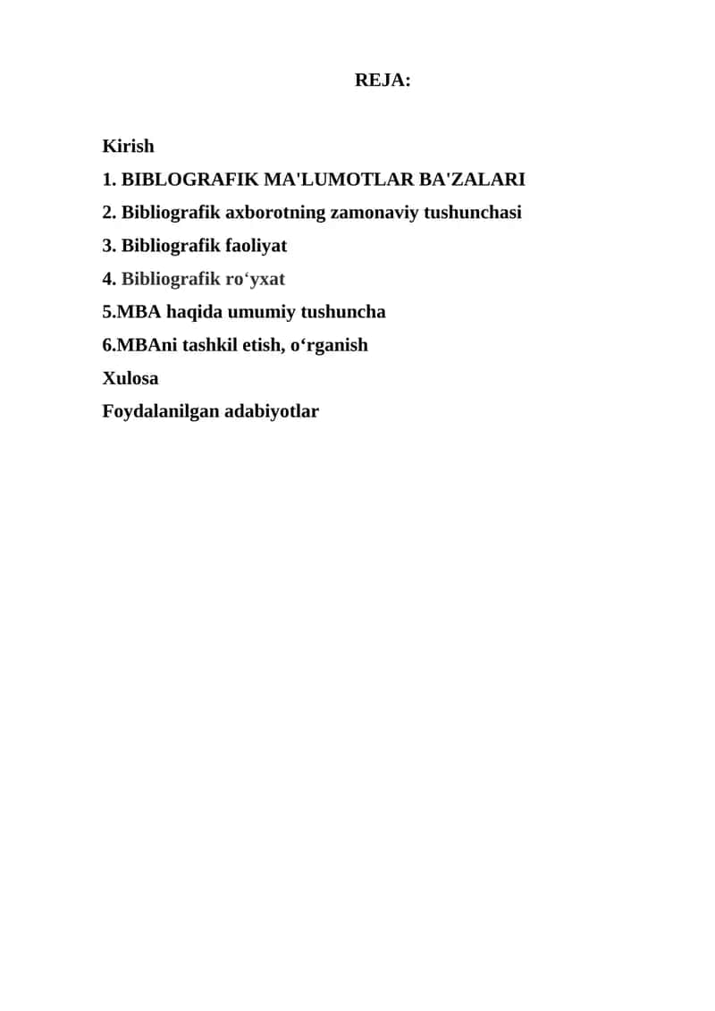 BIBLOGRAFIK MA'LUMOTLAR BA'ZALARI 1