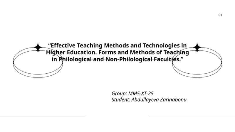 Effective Teaching Methods and Technologies in Higher Education 1