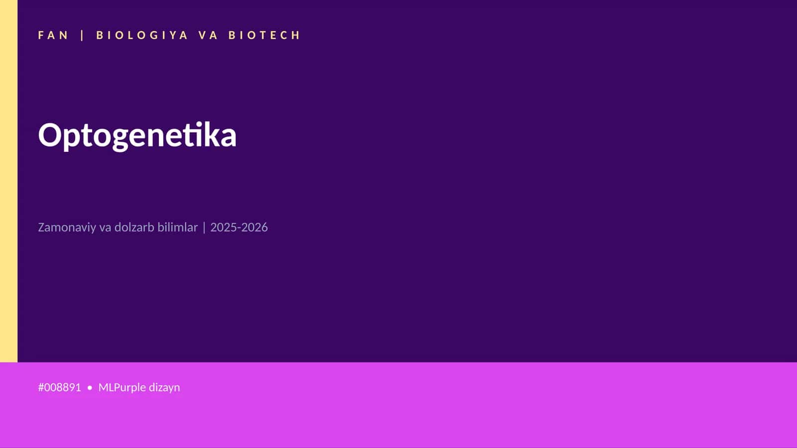 Optogenetika 1