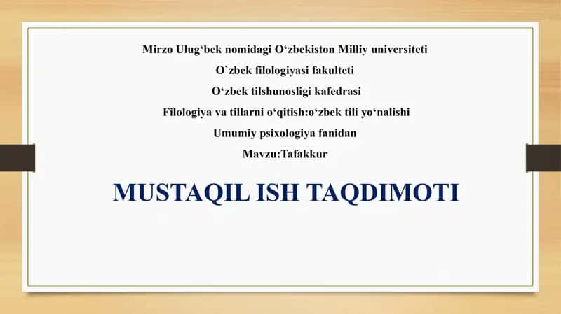 Tafakkur 1
