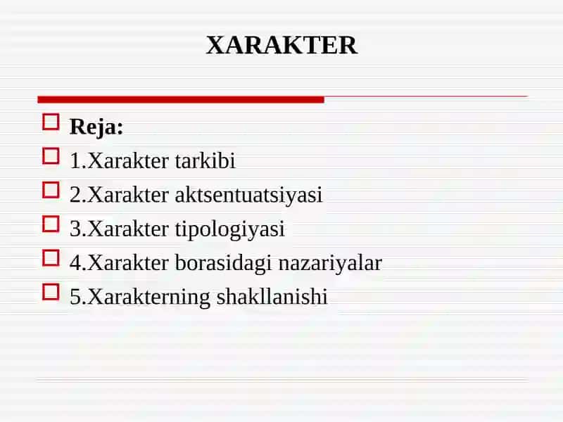 XARAKTER