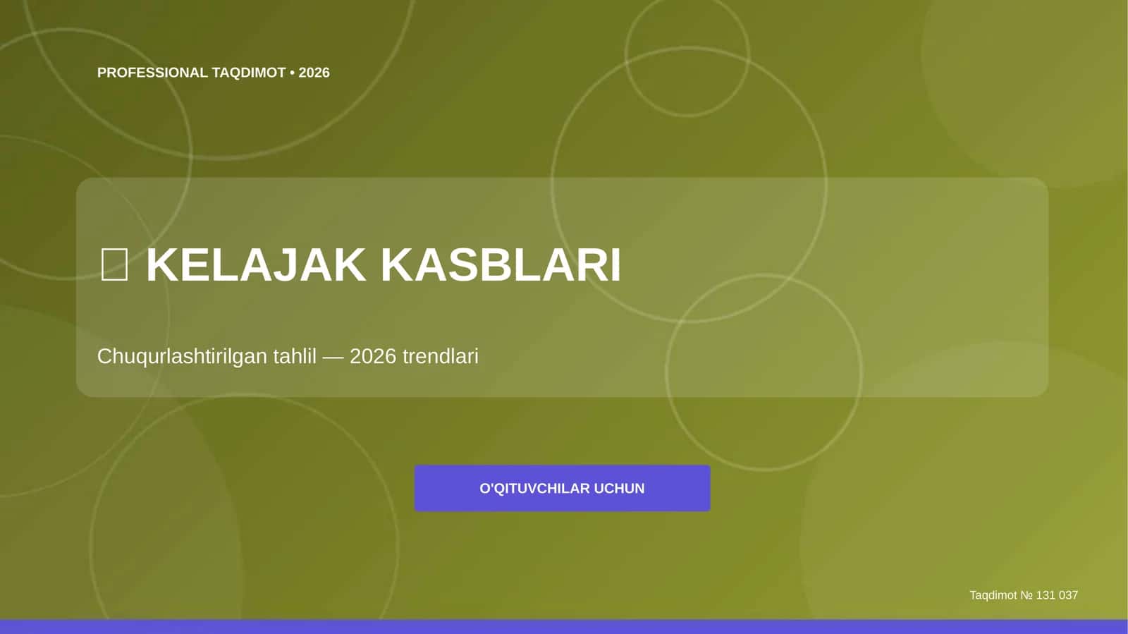 Chuqurlashtirilgan tahlil — 2026 trendlari [o'qituvchilar uchun] 1