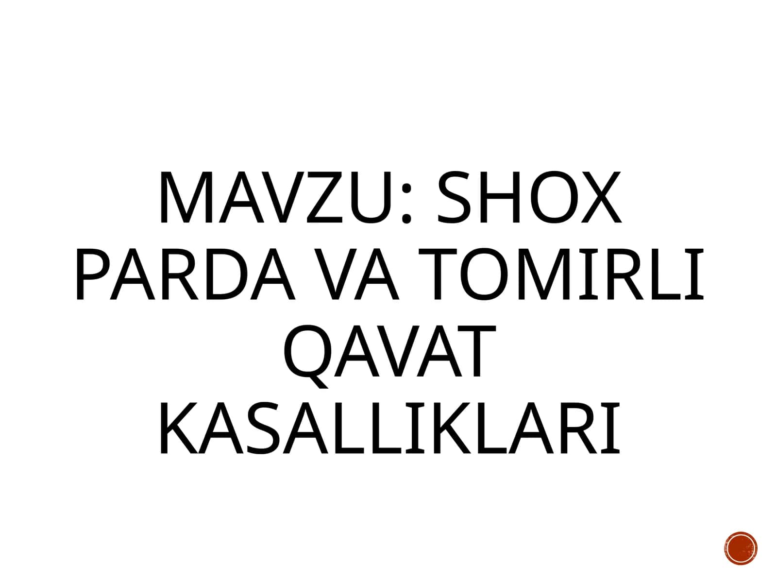 Shoxparda va to'mirlig'ini tuzish kasalliklari 1