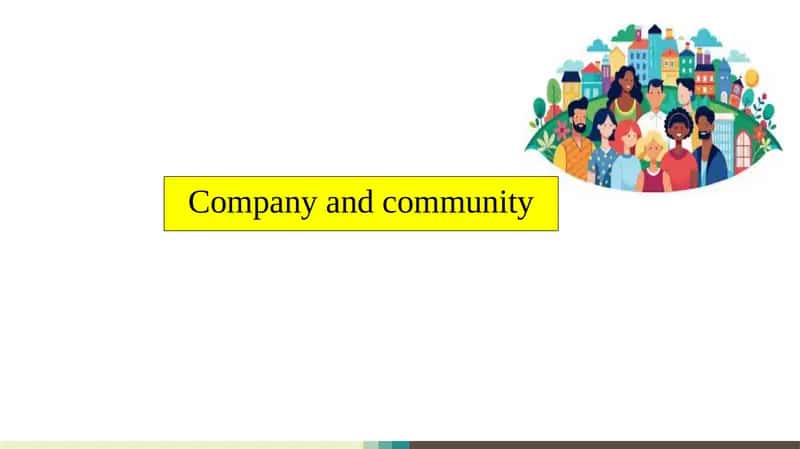 Company and community slayd 1
