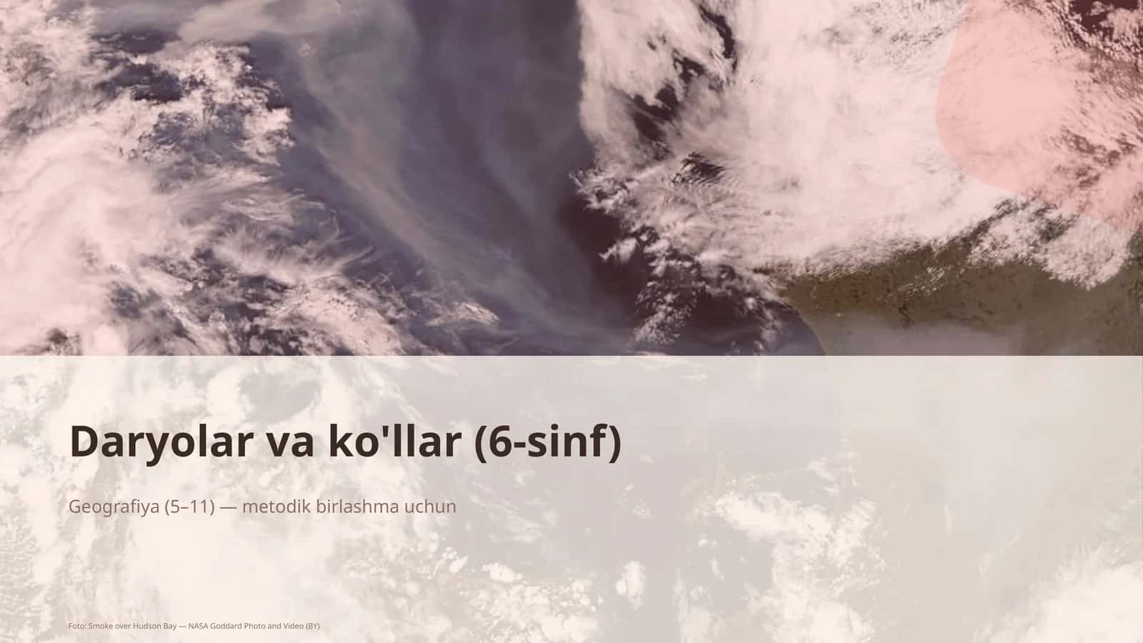 Daryolar va ko'llar (6-sinf) 1