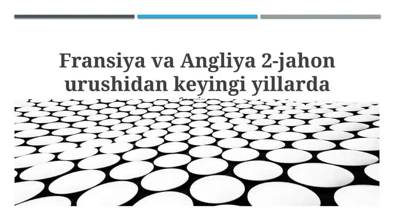 Ikkinchi Jahon Urushidan Keyingi 1