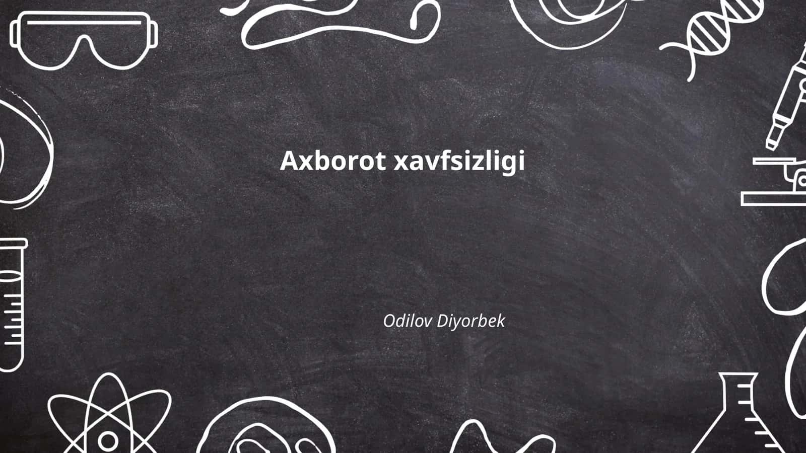 Ma'lumotlarni shifrlash usullari 1