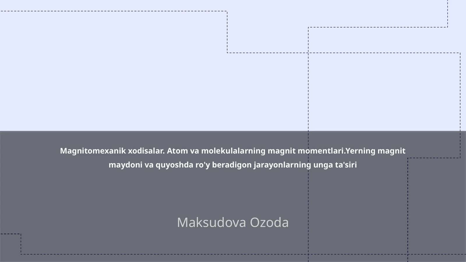 Magnitomexanik xodisalar 1