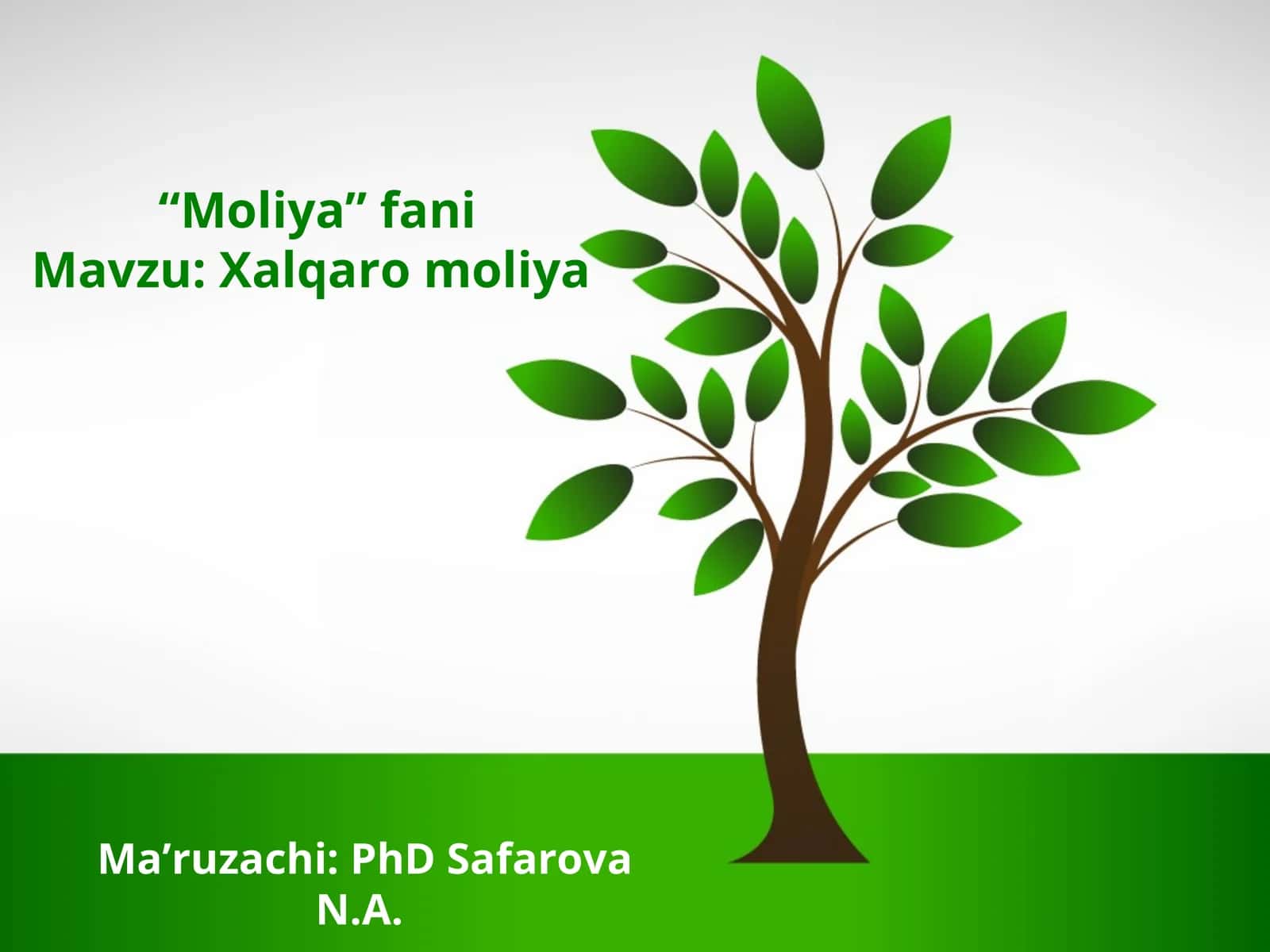 Xalqaro moliya 1