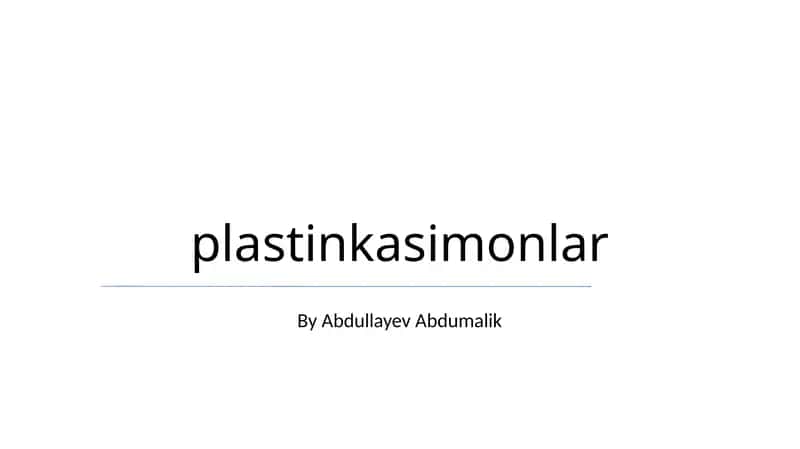 plastinkasimonlar 1