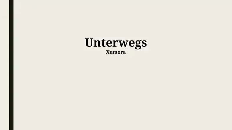 Der Weg beginnt 1