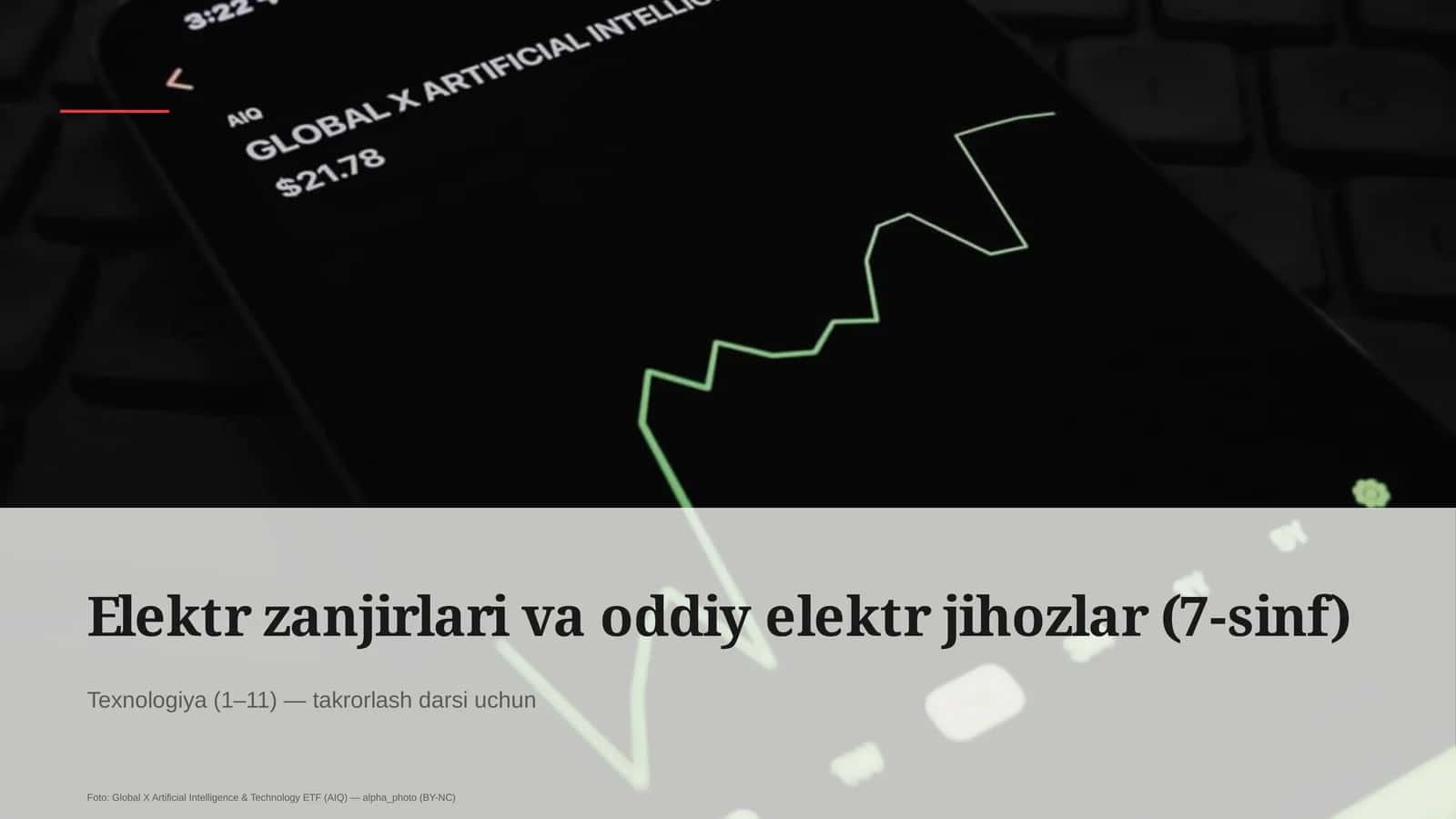 Elektr zanjirlari va oddiy elektr jihozlar (7-sinf) 1