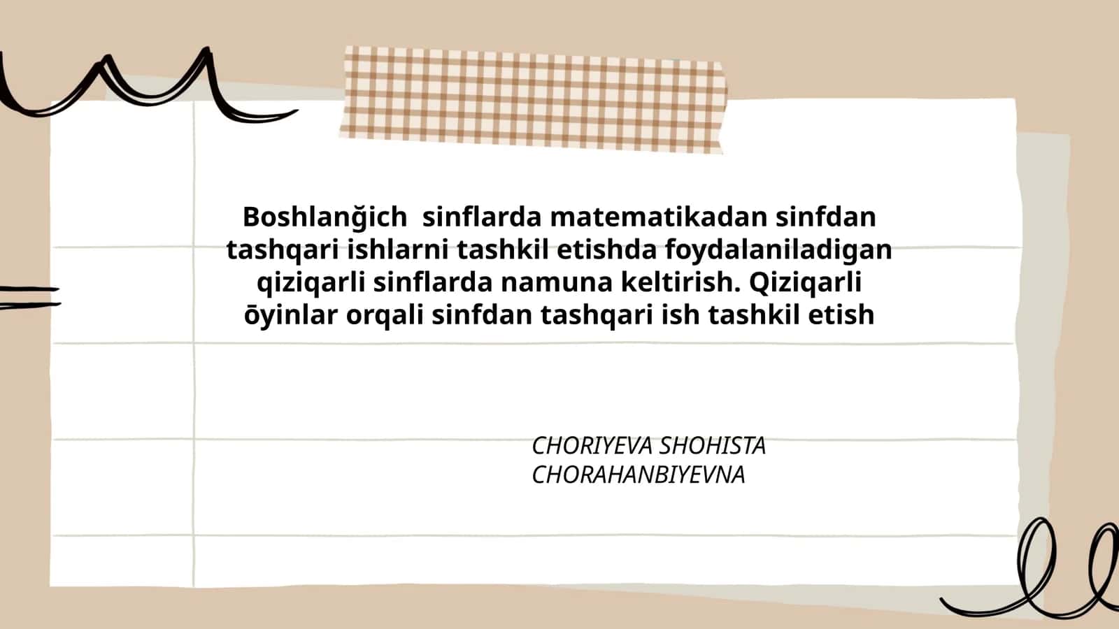 Qiziqarli sinflarda matematika 1