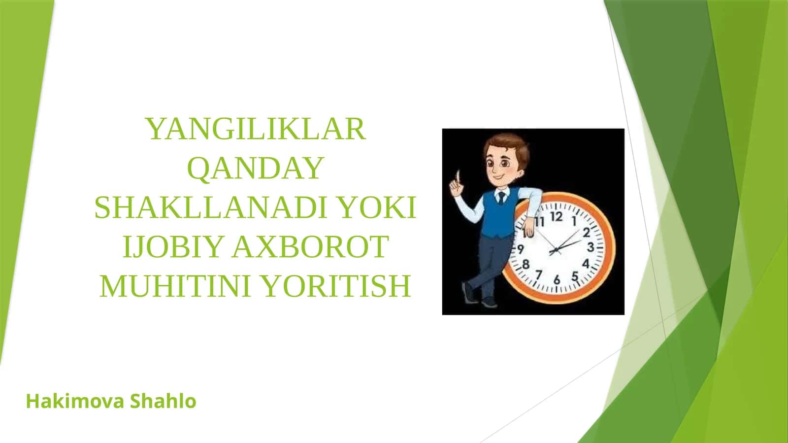 Yangiliklar qanday shakllanadi yoki ijobiy axborot muhitini yoritish 1