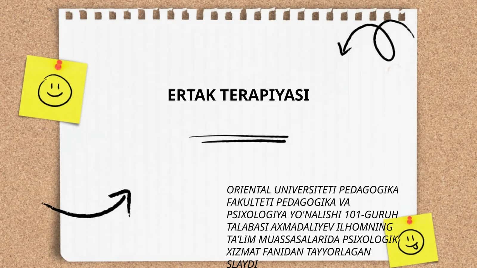 ERTAK TERAPIYASI 1