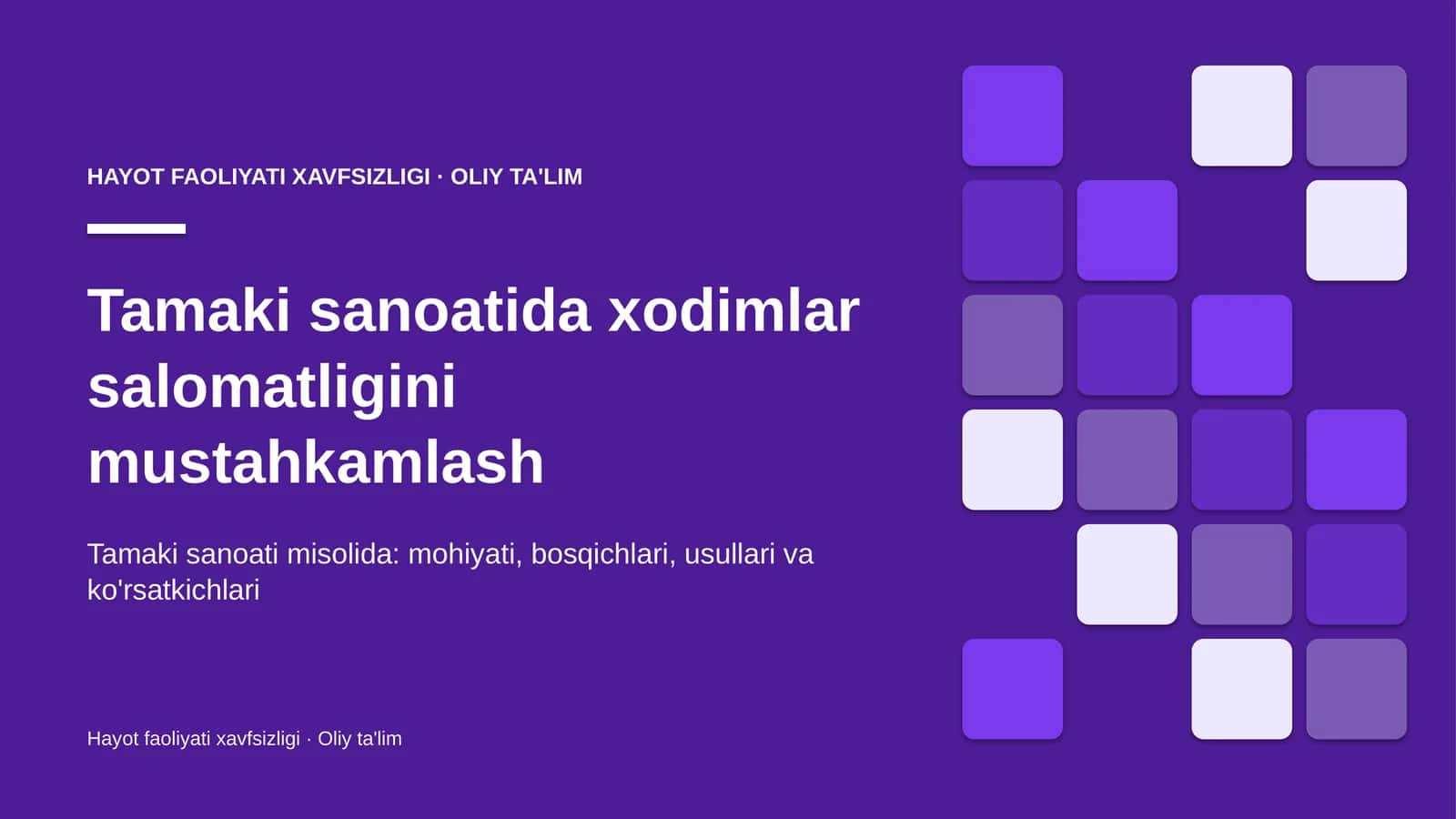 tamaki sanoatida xodimlar salomatligini mustahkamlash 3147 1