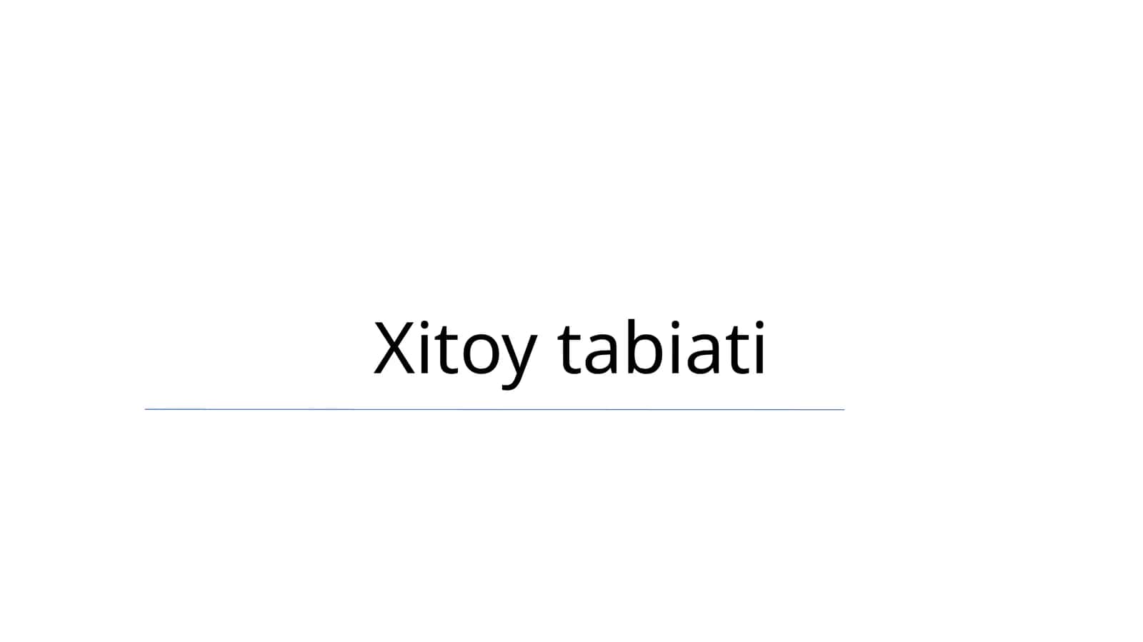 Xitoy tabiati 1