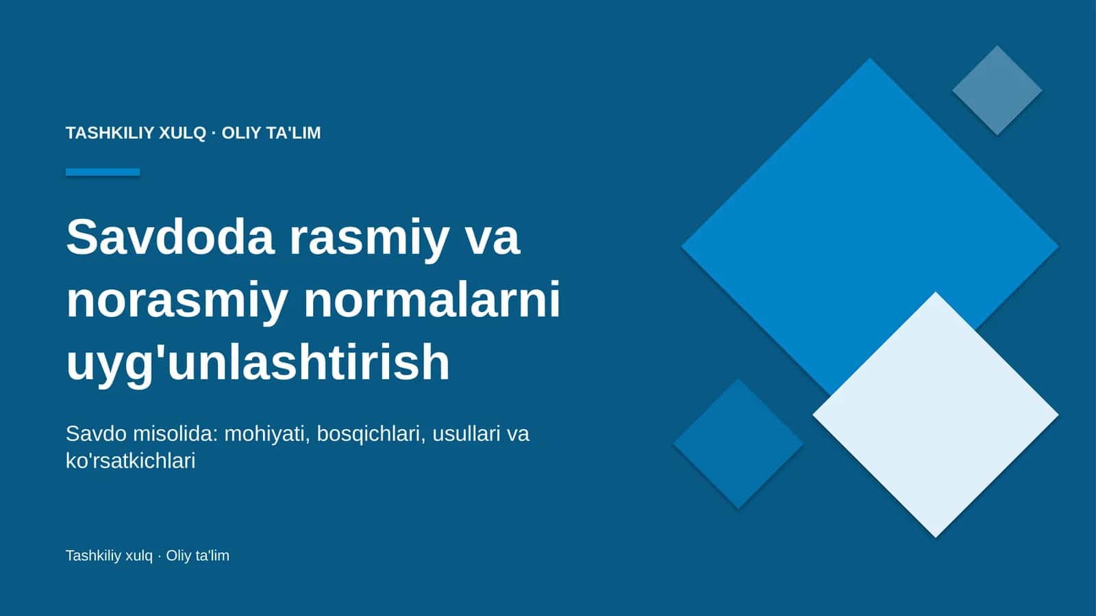savdoda rasmiy va norasmiy normalarni uyg'unlashtirish 1556 1