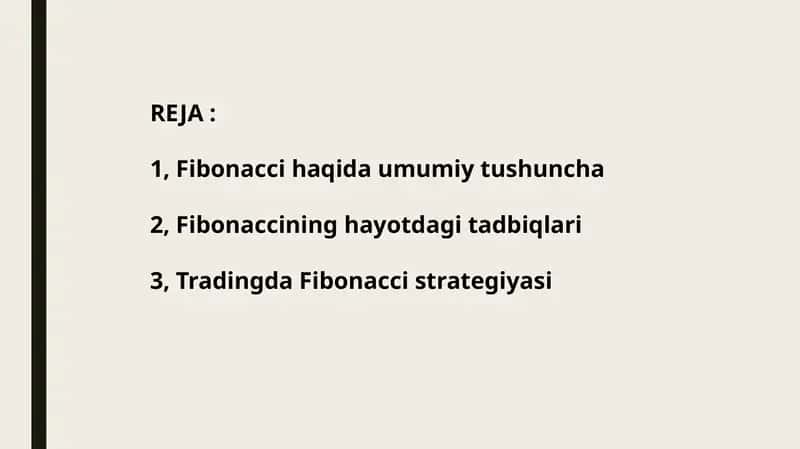 Fibonacci buketma-ketlikning qo‘ng‘iroq misollari 1