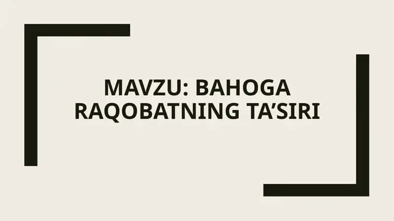 Bahog'ara qobatning ta’siri 1