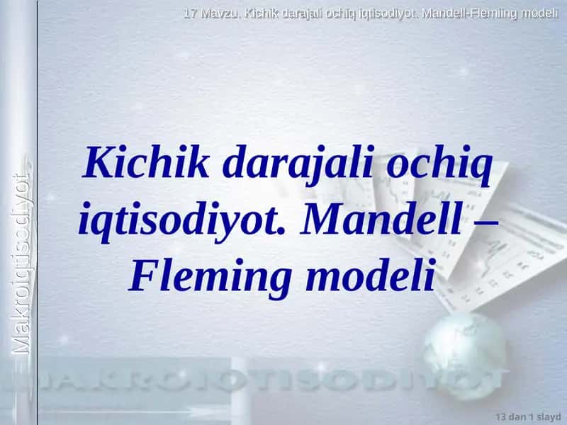 Mandell – Fleming modeli 1