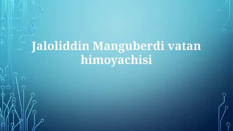 Jaloliddin Manguberdi 1