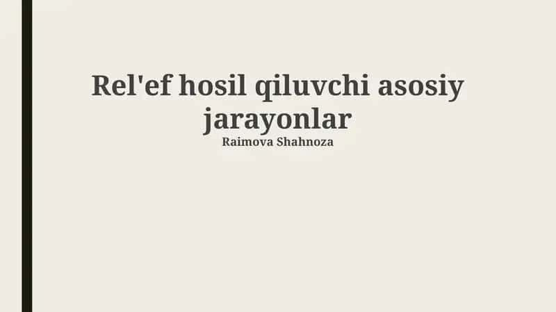 Karsti shakllanishi 1