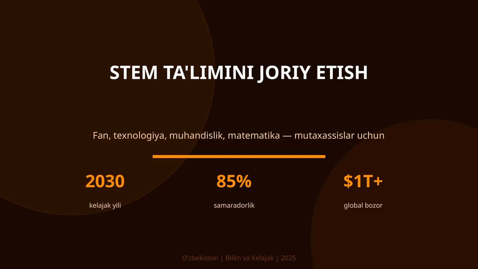 STEM TA'LIMINI JORIY ETISH 1