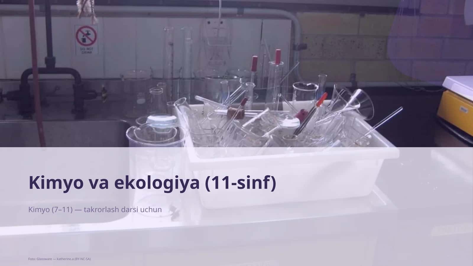 Kimyo va ekologiya (11-sinf) 1