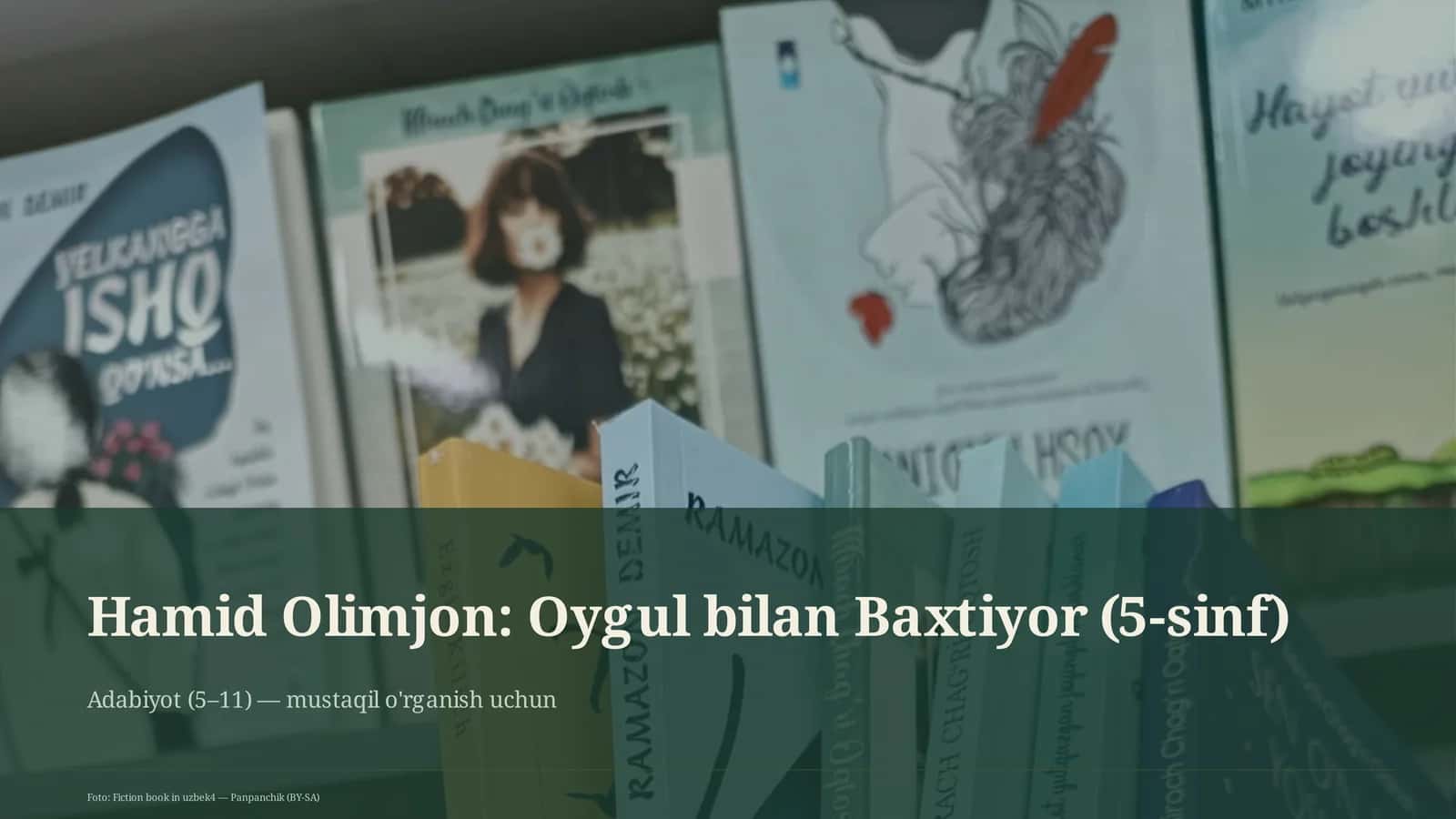 Adabiyot (5–11) — mustaqil o'rganish 1