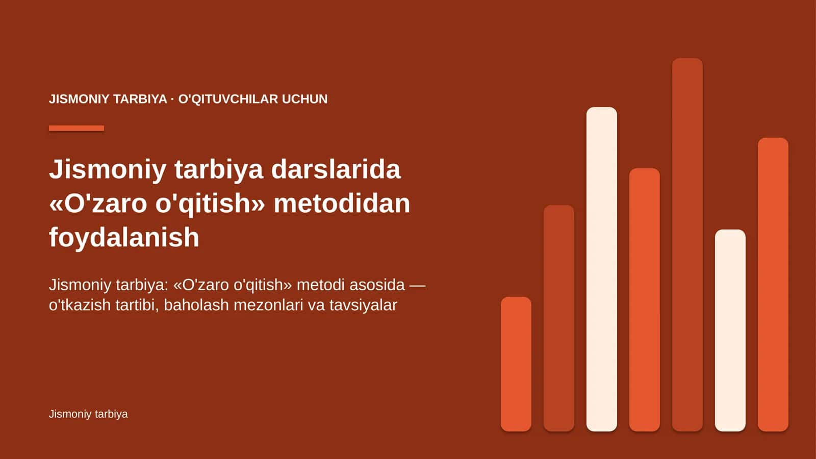 jismoniy tarbiya darslarida o'zaro o'qitish metodidan foydalanish 8189 1