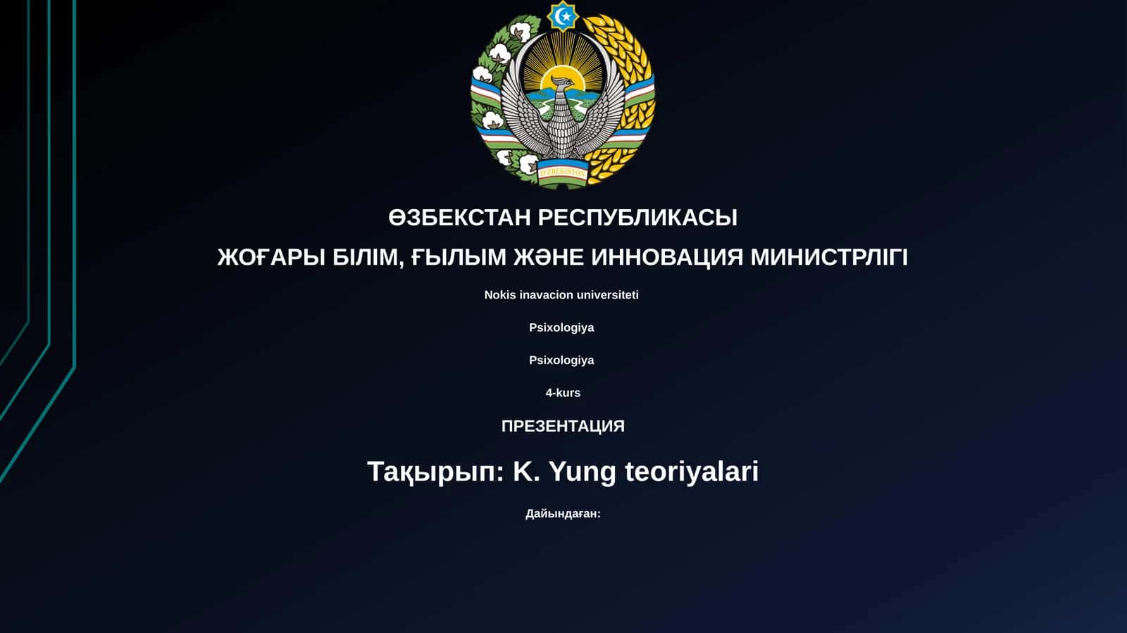 K. Yungteoriyalari 1
