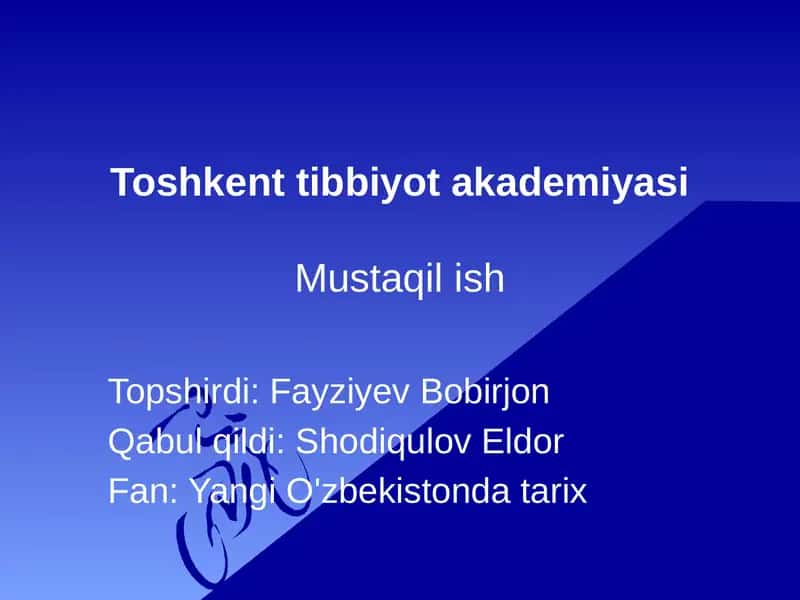 O'zbekiston axborot soxasida isloxot qilish 1