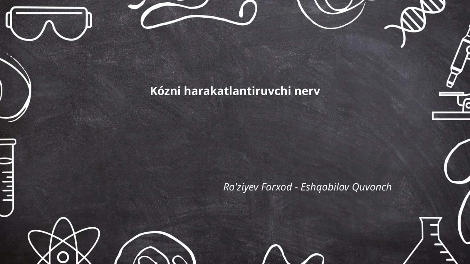 Kózni harakatlantiruvchi nerv 1