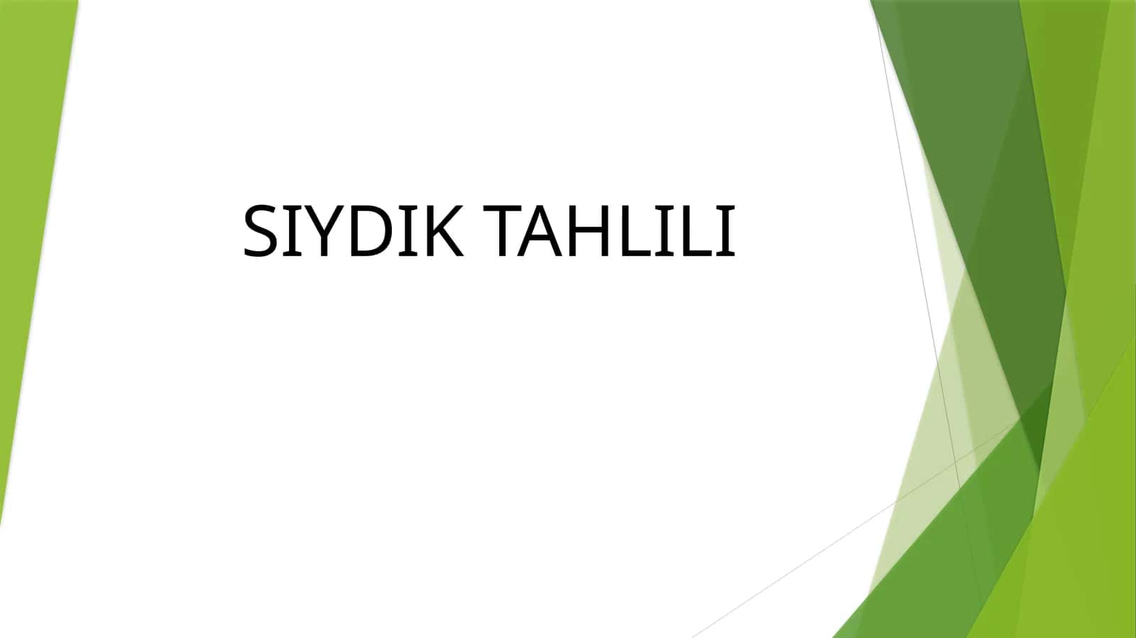 SIYDIK TAHLILI 1