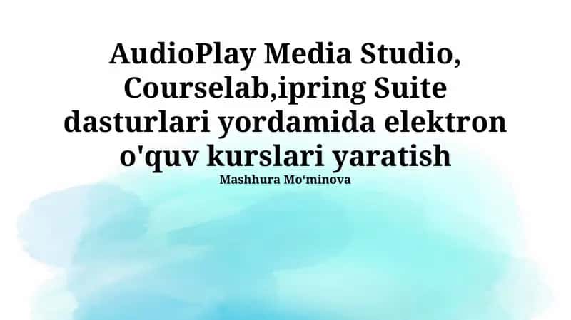 iSpring Suite dasturlari 1