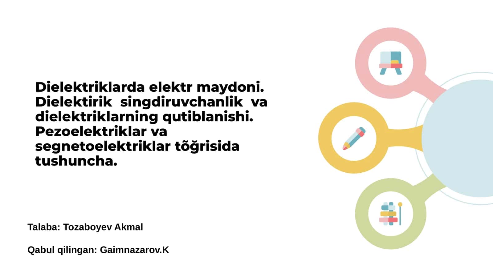 Dielektriklarda elektr maydoni 1