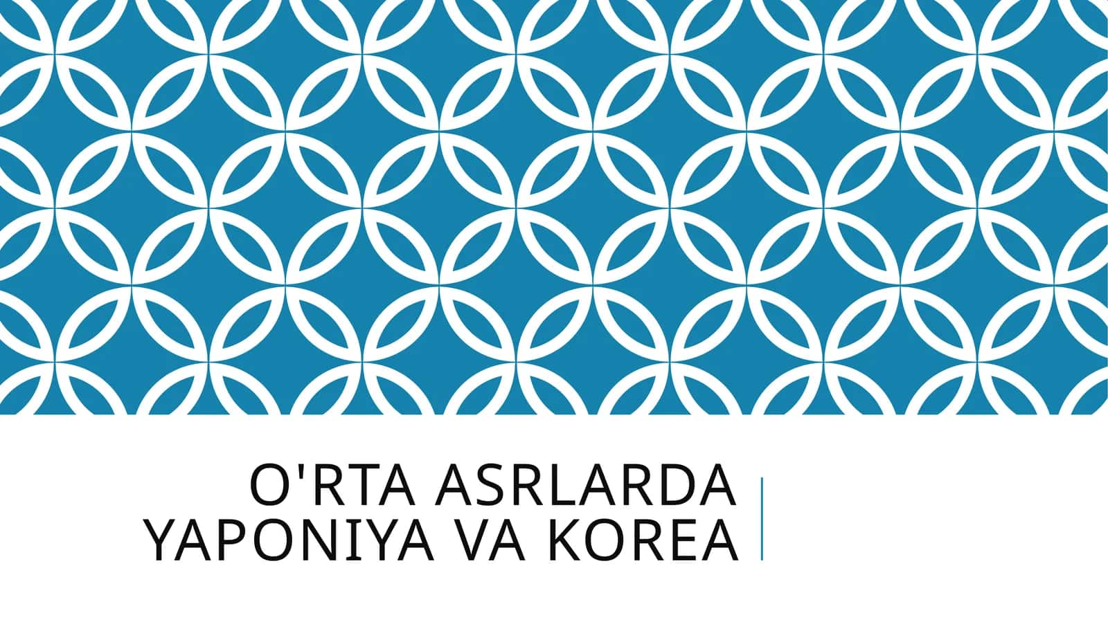 O'rta Asrlarda Yaponiya va Korea 1